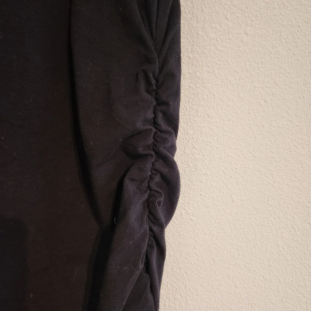 Isabel Maternity by Ingrid & Isabel Classic Black Midi Dress Size Large - Picture 3 of 5